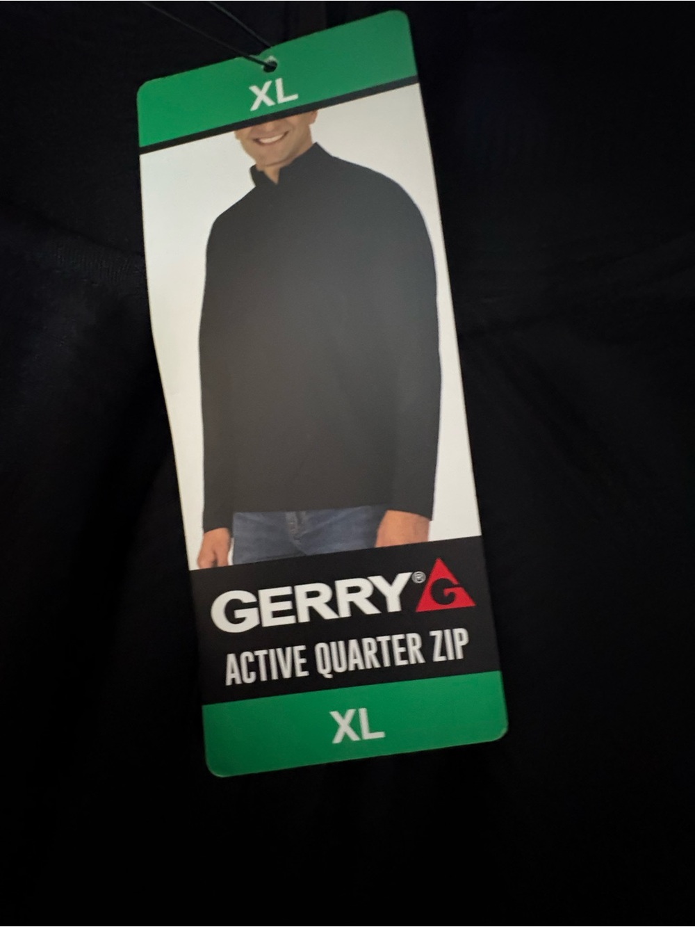 Gerry Weber Men’s Black Quarter-Zip Performance Sweater